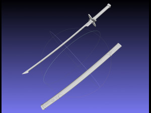 Demon Slayer Shinobu Katana And Scabbard Printable Assembly 3D 프린트 모델