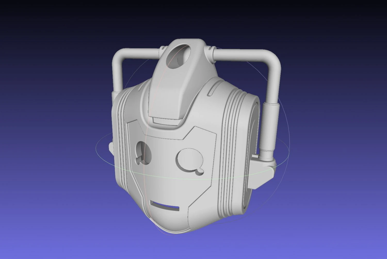 Doctor Who Cyberman Helmet 3D Print Model .c4d .max .obj .3ds .fbx .stl .blend 