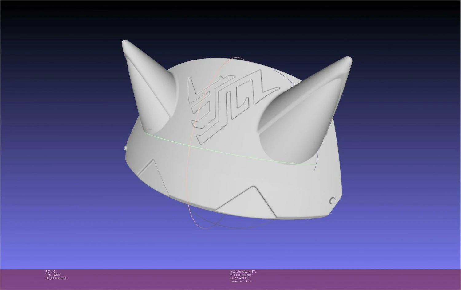 Overwatch Kiriko Headgear 3D Print Model .c4d .max .obj .3ds .fbx .stl .blend 