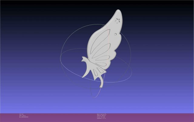 Re Zero Echidna Hairclip 3D Print Model .c4d .max .obj .3ds .fbx .stl .blend 