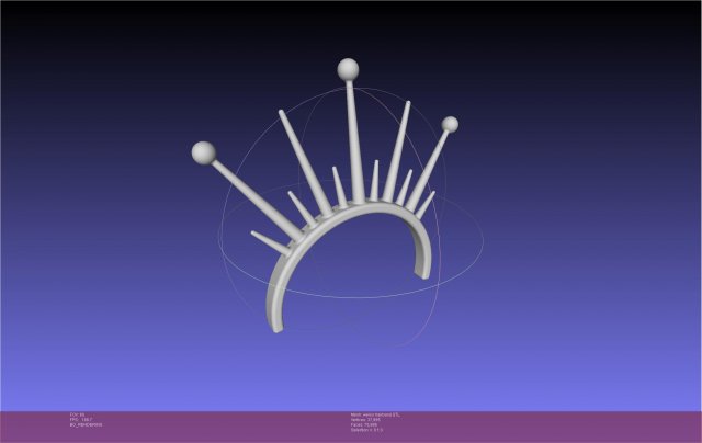 RWBY Weiss Hairband 3D Baskı Modeli .c4d .max .obj .3ds .fbx .stl .blend 