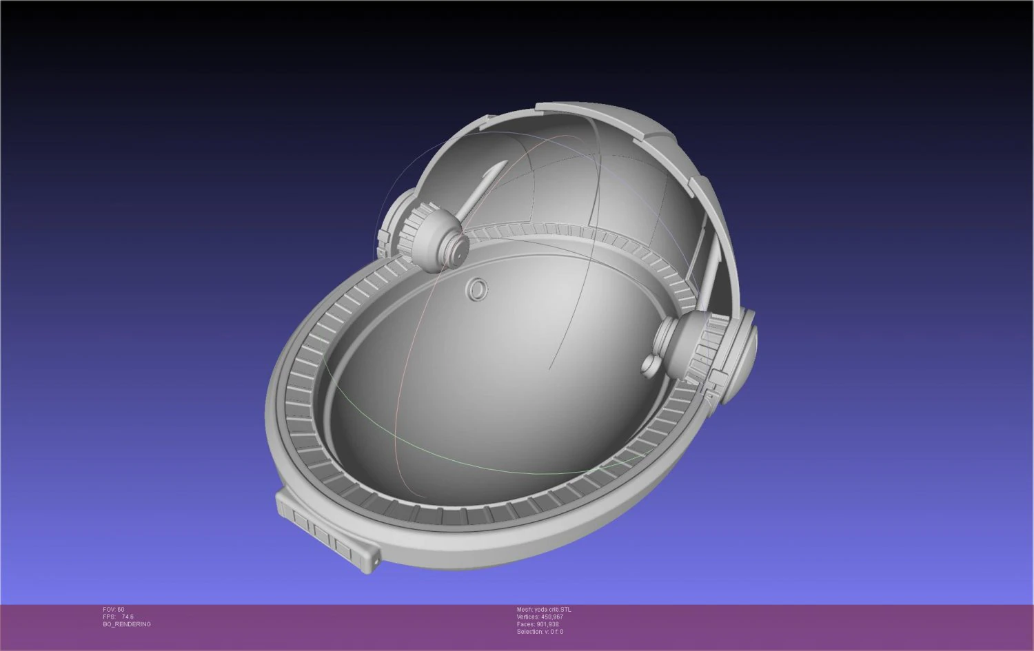 Star Wars Mandalorian Baby Yoda Crib 3D Print Model .c4d .max .obj .3ds .fbx .stl .blend 