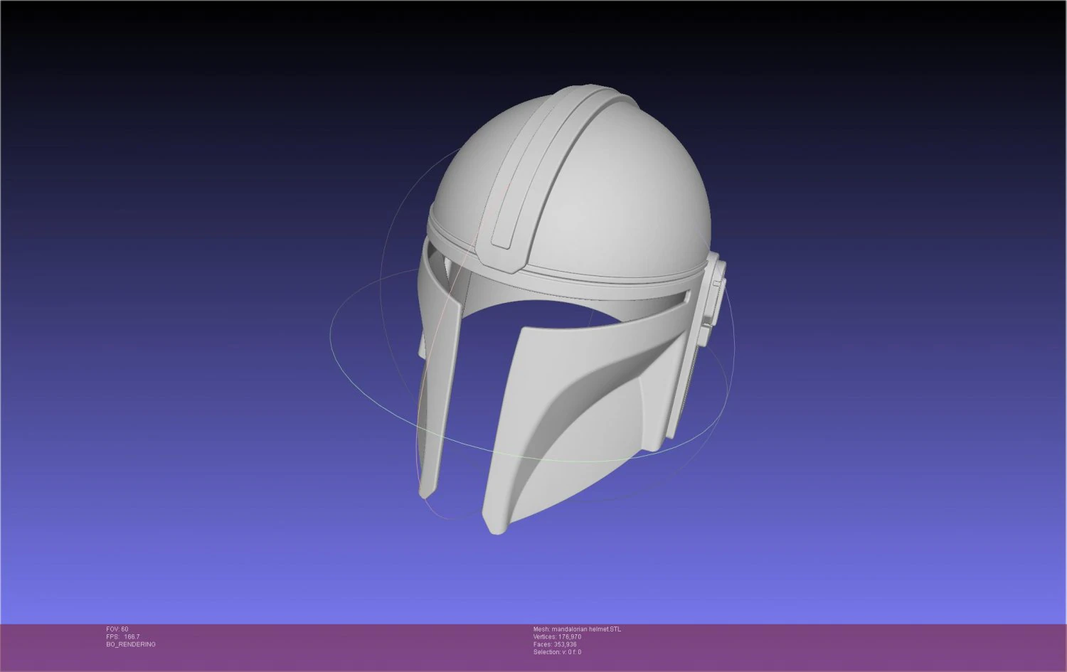 Star Wars Mandalorian Helmet 3D Print Model .c4d .max .obj .3ds .fbx .stl .blend