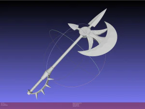 Seven Deadly Sins Escanor Axe Rhitta Printable Assembly 3D Print Model