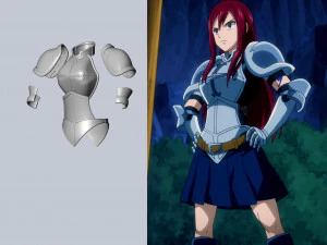 Fairy Tail Erza Scarlet Heart Kreuz Armor Set 3D Print Model
