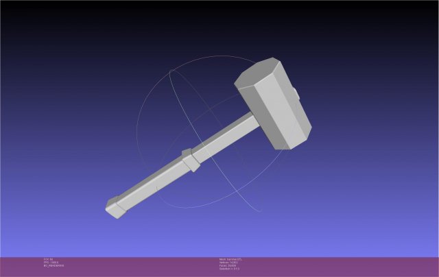 Chainsaw Man Power Small Blood Hammer 3Dプリントモデル .c4d .max .obj .3ds .fbx .stl .blend 