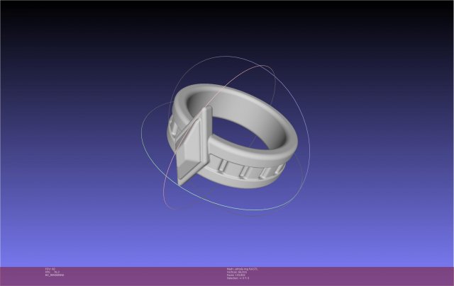 Final Fantasy XIV Yshtola Ring Printable Model 3D Принт Модель .c4d .max .obj .3ds .fbx .stl .blend 