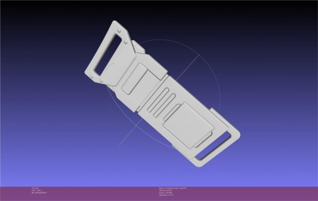 Star Wars The Mandalorian Bo Katan Belt Cover Model Cetak 3D .c4d .max .obj .3ds .fbx .stl .blend 