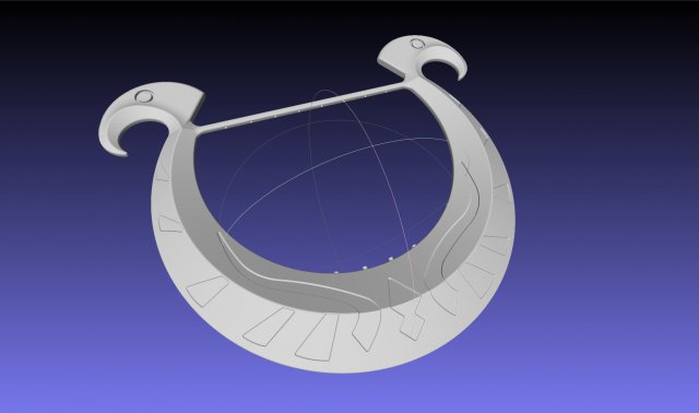 Zelda Goddess Harp 3D Print Model .c4d .max .obj .3ds .fbx .stl .blend 