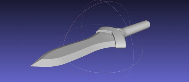 Goblin Slayer Throwing Dagger 3D Print Model .c4d .max .obj .3ds .fbx .stl .blend 