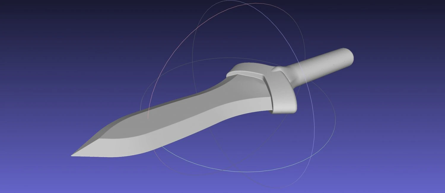 Goblin Slayer Throwing Dagger 3D Print Model .c4d .max .obj .3ds .fbx .stl .blend 