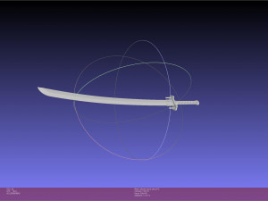 Kill La Kill Satsuki Sword And Sheath Printable Assembly 3D-Druckmodell