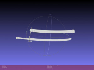 Kill La Kill Satsuki Sword And Sheath Printable Assembly 3D-Druckmodell