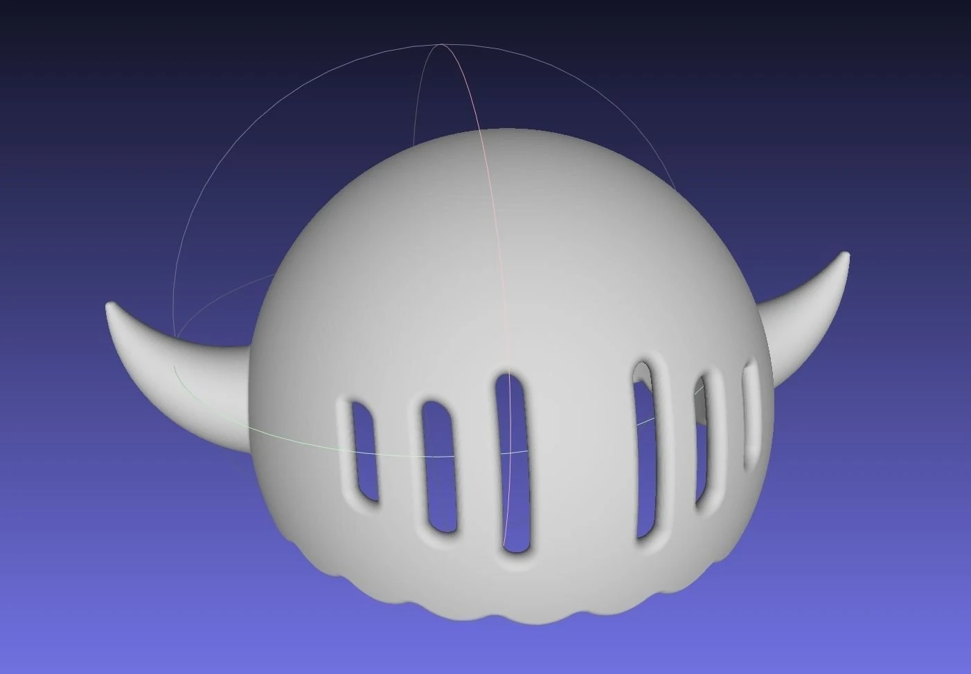 Seven Deadly Sins King Helbram Helmet Printable Model 3D Print Model .c4d .max .obj .3ds .fbx .stl .blend 