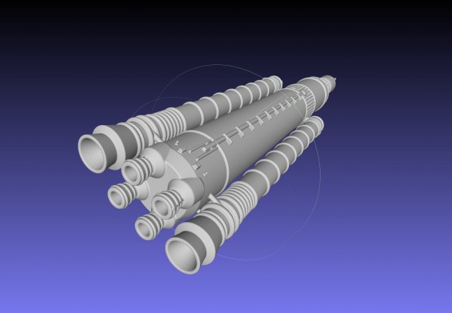 NASA SLS Block 1 Printable Rocket Model 3D Print Model .c4d .max .obj .3ds .fbx .stl .blend 