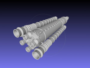 NASA SLS Block 1 Printable Rocket Model 3Dプリントモデル