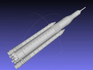 NASA SLS Block 1 Printable Rocket Model 3D Print Model