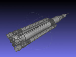 NASA SLS Block 1 Printable Rocket Model 3D Print Model