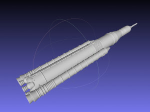 NASA SLS Block 1 Printable Rocket Model 3D Print Model