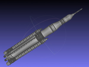 NASA SLS Block 1 Printable Rocket Model 3D Print Model