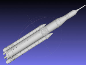 NASA SLS Block 1 Printable Rocket Model 3D Print Model