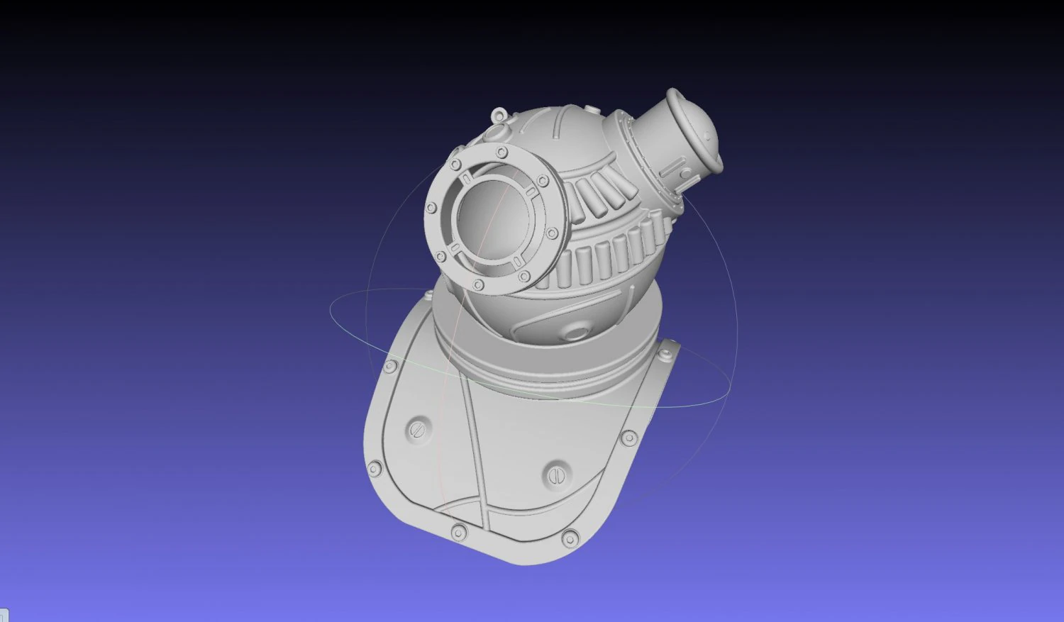 Bioshock Big Sister Helmet 3D Print Model .c4d .max .obj .3ds .fbx .stl .blend