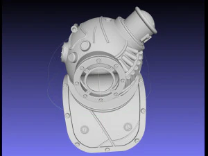 Bioshock Big Sister Helmet 3D Print Model
