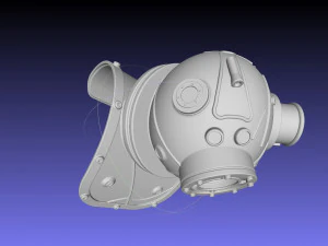 Bioshock Big Sister Helmet 3D Print Model