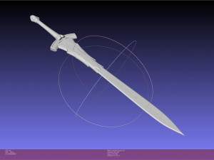 Fate Mordred Sword Printable Assembly 3D Print Model