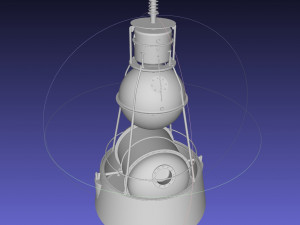 Sputnik 2 Laika Capsule Cutaway And Assembly Printable Model 3D Print Model