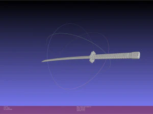 Akame Ga Kill Akame Sword And Sheath Printable Assembly 3D Print Model