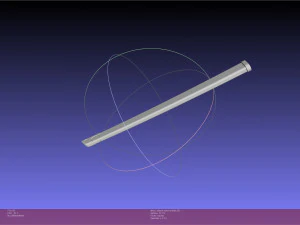 Akame Ga Kill Akame Sword And Sheath Printable Assembly 3D Print Model