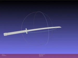 Akame Ga Kill Akame Sword And Sheath Printable Assembly 3D Print Model