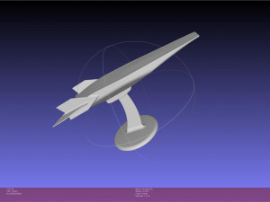 NASA X-43 Scramjet Experimental Plane Printable Miniature 3D Print Model