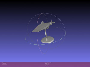 NASA X-43 Scramjet Experimental Plane Printable Miniature 3D Print Model