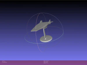 NASA X-43 Scramjet Experimental Plane Printable Miniature 3D Print Model