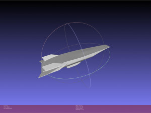 NASA X-43 Scramjet Experimental Plane Printable Miniature 3D Print Model