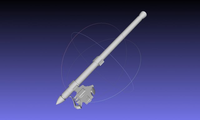 Attack On Titan Thunder Spear Assembly 3D 프린트 모델 .c4d .max .obj .3ds .fbx .stl .blend 