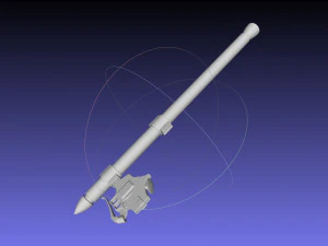 Titan Thunder Mızrak D&uuml;zeneğine Saldırı 3D Baskı Modeli