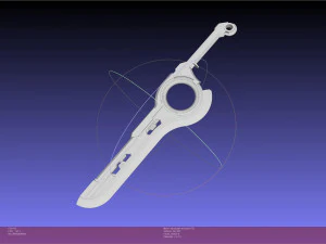 Rakitan Pedang Monado Xenoblade Chronicles Model Cetak 3D