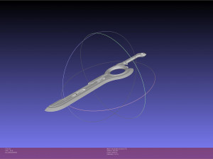 Xenoblade Chronicles Monado Sword Assembly 3D-printmodel