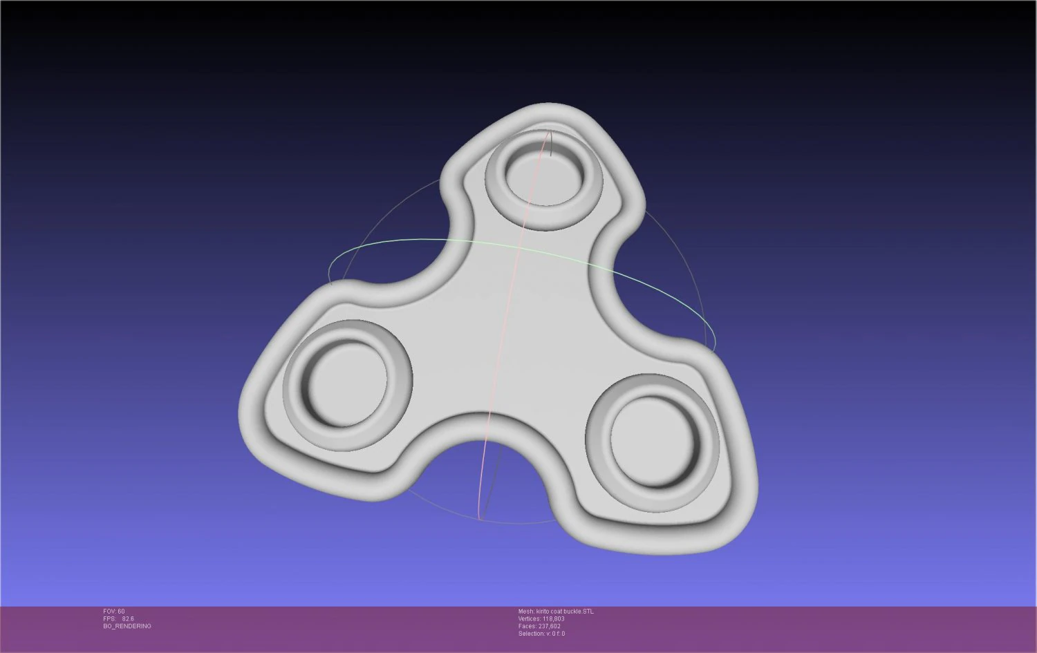 Sword Art Online Kirito Coat Buckle Printable Model 3D Print Model .c4d .max .obj .3ds .fbx .stl .blend 