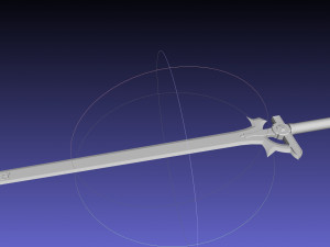 Sword Art Online Elucidator Sword Printable Assembly 3D Print Model
