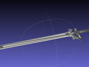 Sword Art Online Elucidator Sword Printable Assembly 3Dプリントモデル