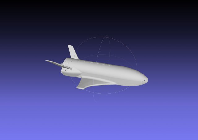 Boeing X-37B OTV Experimental Spaceplane Miniature 3D Принт Модель .c4d .max .obj .3ds .fbx .stl .blend 