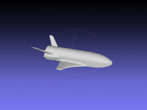 Boeing X-37B OTV Experimental Spaceplane Miniature 3D Print Model