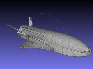 Boeing X-37B OTV Experimental Spaceplane Miniature 3D Принт Модель