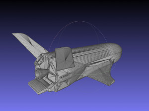 Boeing X-37B OTV Experimental Spaceplane Miniature 3D Принт Модель