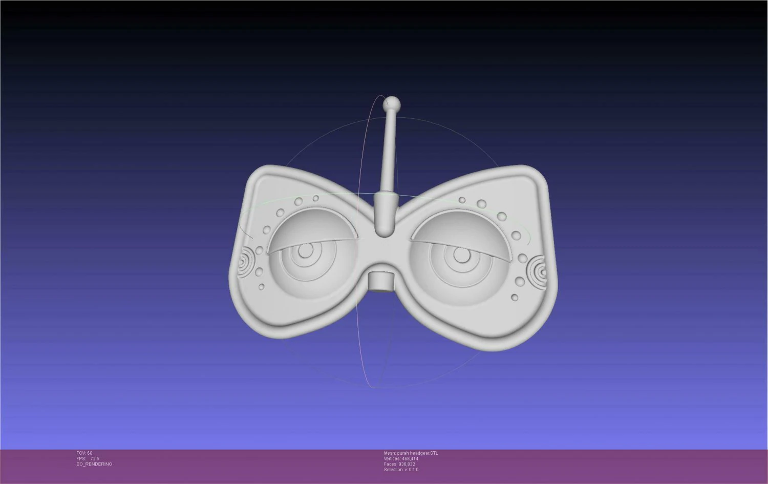 Zelda Purah Headgear Printable Model 3D Print Model .c4d .max .obj .3ds .fbx .stl .blend 