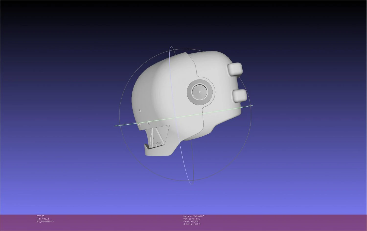 Elfen Lief Lucy Helmet 3D Print Model .c4d .max .obj .3ds .fbx .stl .blend